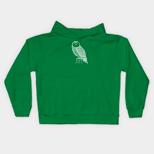 Snowy Owl - bird watchers nocturnal animal design Kids Hoodie